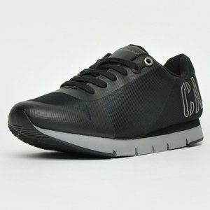 Calvin Klein Jabre Mens Casual Designer Retro Smart Trainers Black